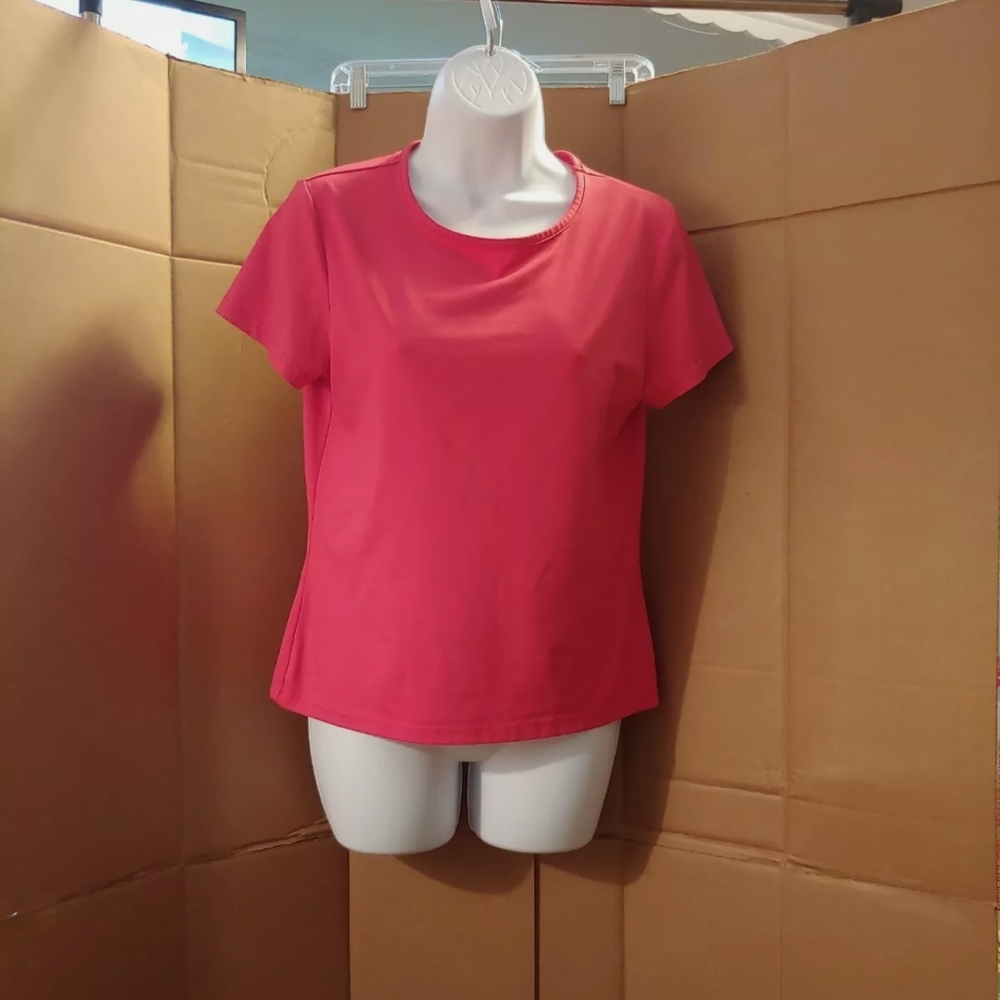 Women's Croft & Barrow Stretch Pink Shirt, M